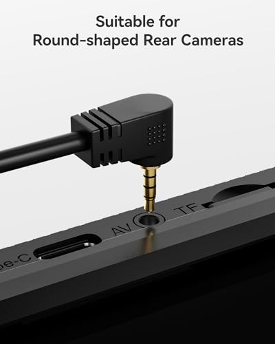 WOLFBOX 50Ft Câble Extension Caméra Arrière 4 Broches |5mm pour G840S/G840H/G850/G900/G930 Mirror Dash Cam