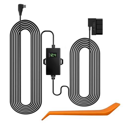 WOLFBOX Kit Hardwire USB C OBD + Protection Anti-Décharge Batterie + pour Dash Cams G840S G930 G910 G840H G850 G900 i07